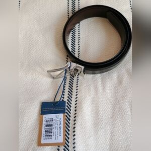 Charles Tyrwhitt Reversible Leather Belt – Black & Dark Brown | Size 34 | NWT